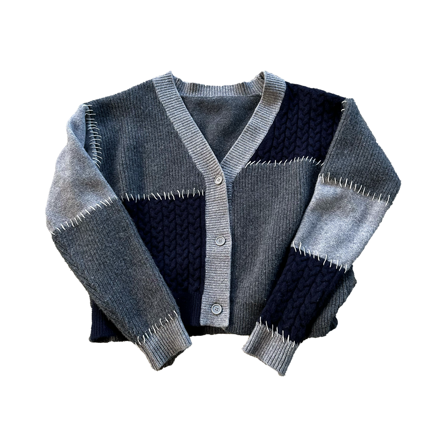 PATCH FACE CARDIGAN